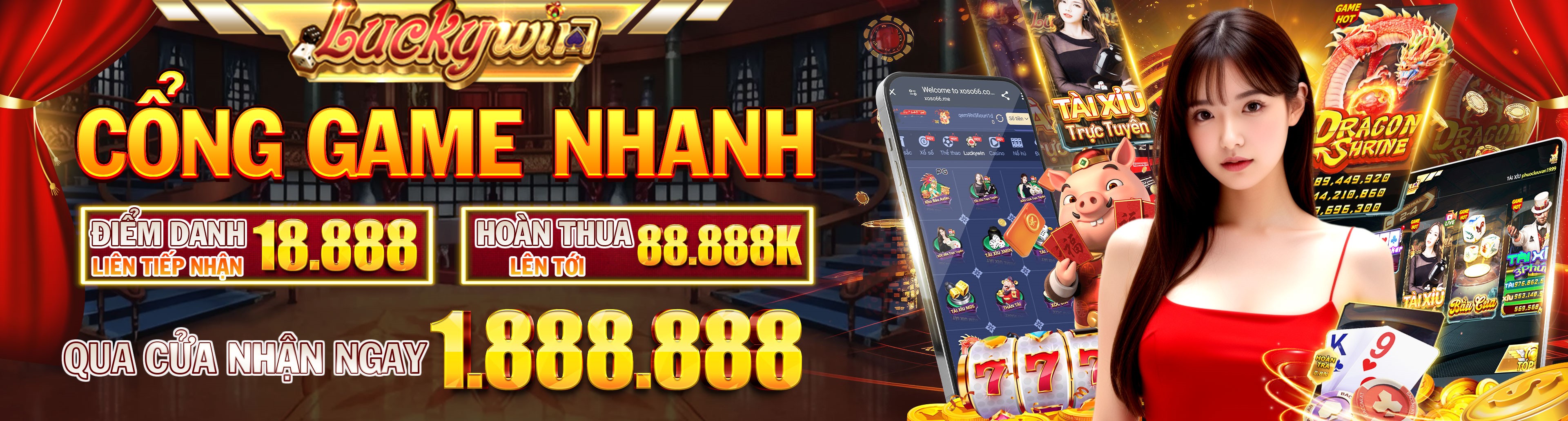 Hình ảnh quảng cáo của hot54 hiển thị nền tảng và các lợi ích